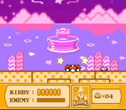 King Dedede creating Dropped Stars after using Super Dedede Jump in Kirby's Adventure