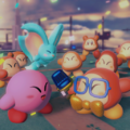The photo added to Kirby's House after clearing The Ultimate Cup in the Colosseum