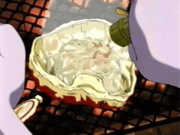 Escargoon sabotages the crab dinner by adding copious amounts of red pepper spice.