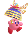 Render image of the Sectonian Queen's Parasol Rare Hat from Kirby Fighters 2
