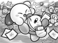 Kirby mistakes the promise of many battles with that of food