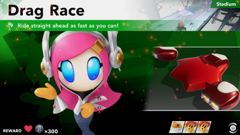 Ride straight ahead as fast as you can!