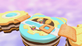 The Magolor Cake stage in Kirby's Dream Buffet