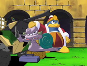 King Dedede plots to have Bookem fired.