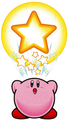 Kirby looking up at a star