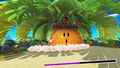 Tropic Woods releasing a wave of Air Bullets in Kirby and the Forgotten Land