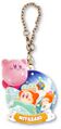 "Miyazaki / Surfing" keychain from the "Kirby's Dream Land: Pukkuri Keychain" merchandise line.