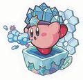 Artwork of the Super Ice Breath card from Kirby no Copy-toru!