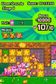 A horde of Kirbys under the effect of Jumbo Candy in Green Grounds - Stage 9