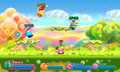 Flower Land as it appears in Kirby Fighters