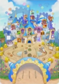 Concept art of Merry Magoland, featuring Magolor in the center