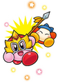 Kirby Fighters: The Destined Rivals!! (Wrestler Kirby and Bandana Waddle Dee)