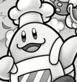 Chef Kawasaki in Kirby: Big Race in Pupupu Land!