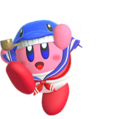 Offical render of the Whale Splasher hat from Kirby Fighters 2