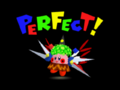 The screen shown after beating Boss Battles mode without taking any damage