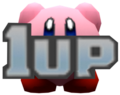 Model of a 1-Up from Kirby's Return to Dream Land
