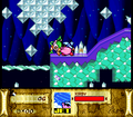 Kirby using the Jet ability in Kirby Super Star