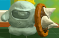 Screenshot of Shieldster's figurine from Kirby and the Rainbow Curse