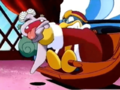 King Dedede is outraged at the news that Channel DDD is failing.