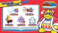 Dedede Directory about enemies seen in the previous illustration, with Snoppy as one of them