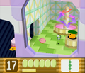 Kirby being ambushed by Mahall in Shiver Star - Stage 3