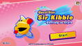 Title screen for Guest Star Sir Kibble: Cutting in Style in Kirby Star Allies
