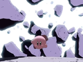 Kirby tries to escape Knuckle Joe's wrath.