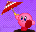 The Paper Parasol in Kirby Battle Royale