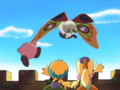 Kirby and the kids wave as Mosugaba and the Island Sisters return home.