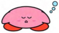 Kirby sleeping