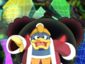 King Dedede has a nightmare about being crushed by a giant monster.