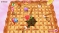 Screenshot of gameplay during the falling strawberries event.