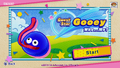 Title screen for Guest Star Gooey: Who...Me? in Kirby Star Allies