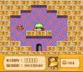 UFO Kirby stumbles onto a Big Switch in a hidden room.