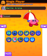 Kiosk demo ability selection