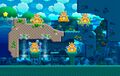 Full view of the level hub in Kirby's Return to Dream Land