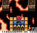 Kirby launches his way into the fray of the stage.