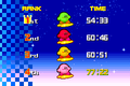 Kirby losing in a level 3 race