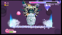 Magolor Soul uses his ice hammer