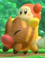 Nruff being ridden by a Waddle Dee in Kirby Star Allies