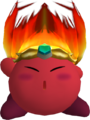 Model used for Fire Kirby's trophy from Super Smash Bros. Brawl