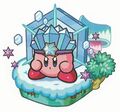 Artwork of the Ice Storm card from Kirby no Copy-toru!