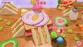 Screenshot of gameplay on the second layout for the Sandwiches stage