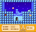 Kirby finds a cold secret room with some goodies behind stakes.