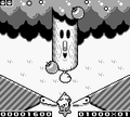 Whispy's boss fight in Kirby's Pinball Land