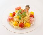 Kirby Cafe Kawasakis Whimsical Cold Fruit Pasta Filled with Mango Tokyo.jpg
