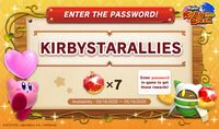 English KIRBYSTARALLIES password introduction