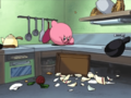 Kawasaki's is trashed by Kirby.