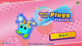 Title screen for Guest Star Plugg: Powered Up in Kirby Star Allies