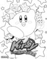 Kirby: Right Back at Ya! coloring page from promotional Fox Box CD-ROM
